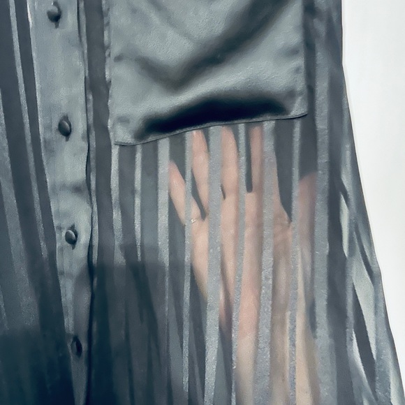 Semi-sheer Longline Oversized Zara Blouse - Picture 4 of 4